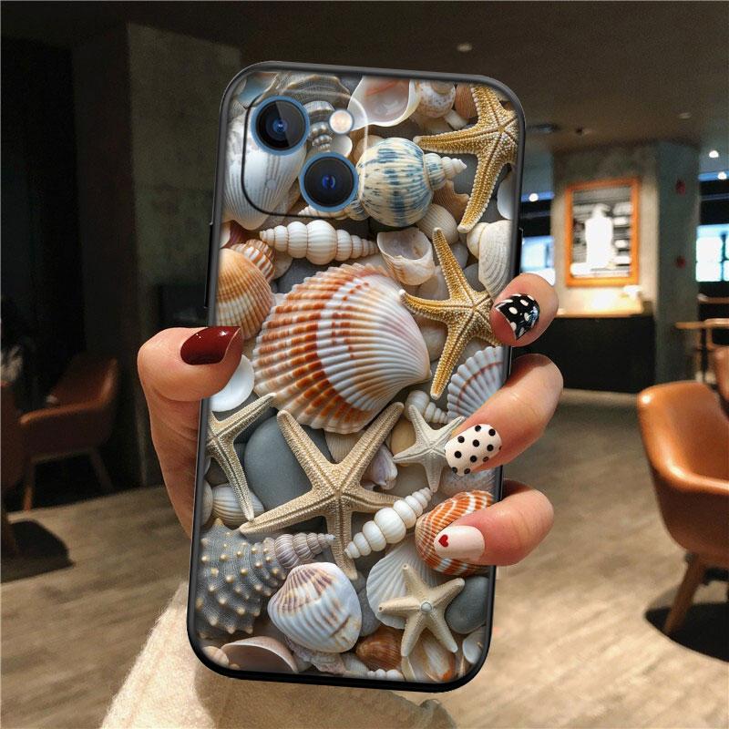 IK25 Conch Starfish New High-End Shell Phone Case for Xiaomi Poco C40 C50 C51 C55 C65 C71 C75 F3 F5 F6 F7 M2 M3 Pro Ultra