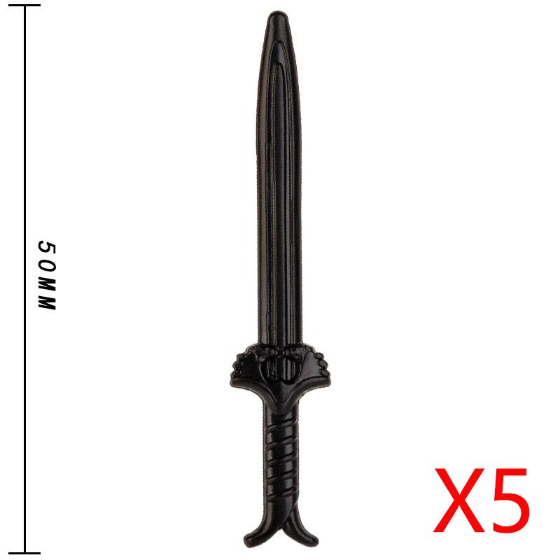 Medieval Solider Figures Castle Knights Weapons Sword Shields Accessories Trident Axes Bows Pickaxes Building Block Toys Gifts
