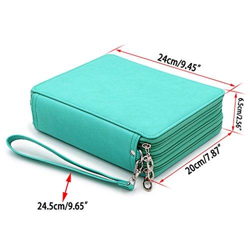 Sumnacon Large Capacity Colored Pencil Case, Pencil Case, Holds 120 Pencils, Pencil Holder, Colored Pencil Storage Case, Simple, Large Capacity, Popul