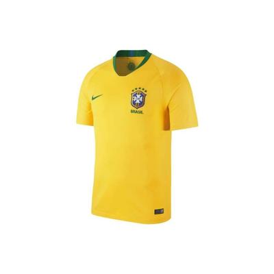 Nike Brazílie 2018 Domácí Fanouškovská Verze Fotbalový Dres Pánské Vrchní Díly Žlutá 893856-749