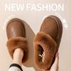 Waterproof cotton slippers Autumn 2025 new velvet indoor non-slip waterproof leather slippers elderly slippers