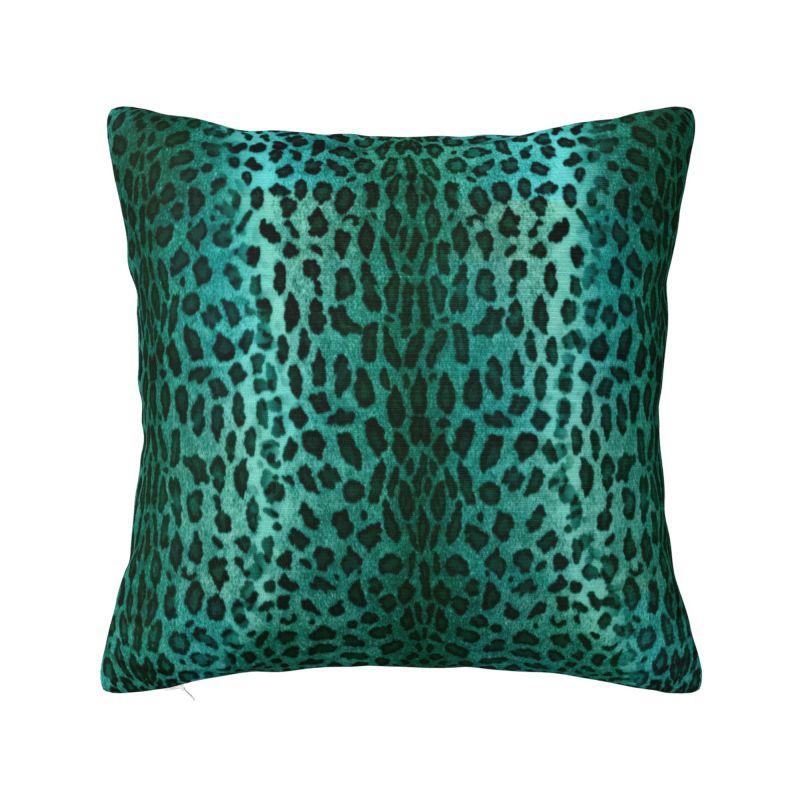 Custom Leopard Print Pillow Case Decoration Luxury Animal Skin Outdoor Cushions Square Pillowcase