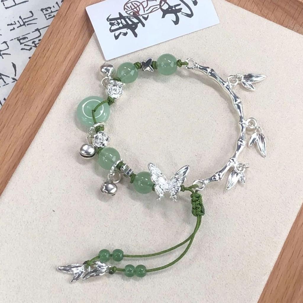 Elegant Oriental Bamboo Knot Bracelet for Women Featuring Serpent Wisdom Design and Premium Weaving Craft