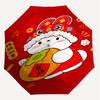 1PC Persimmon Fortune Automatic Open/Close Umbrella with Windproof, 8-Rib Sturdy Canopy, Durable Ribs, Fashionable Design, Outdoor Accessory, Fun Prin