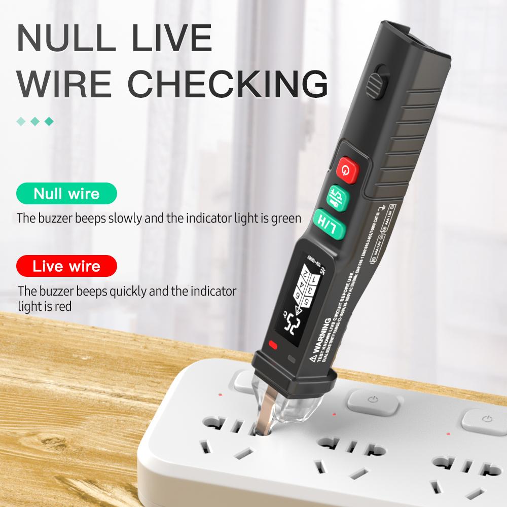 Mastfuyi FY18D Non Contact AC Voltage Tester with Dual Range 12V 1000V 48V 1000V Multifunction NCV AC Voltage