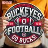 Vintage Football Helmet Tin Sign 20cm Round Aluminum Plaque Old School Bar Decor