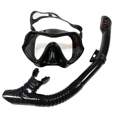 Professional Swimming Waterproof Soft Silicone Glasses Swimming Glasses  Full Dry Breathing Tube Diving Mask