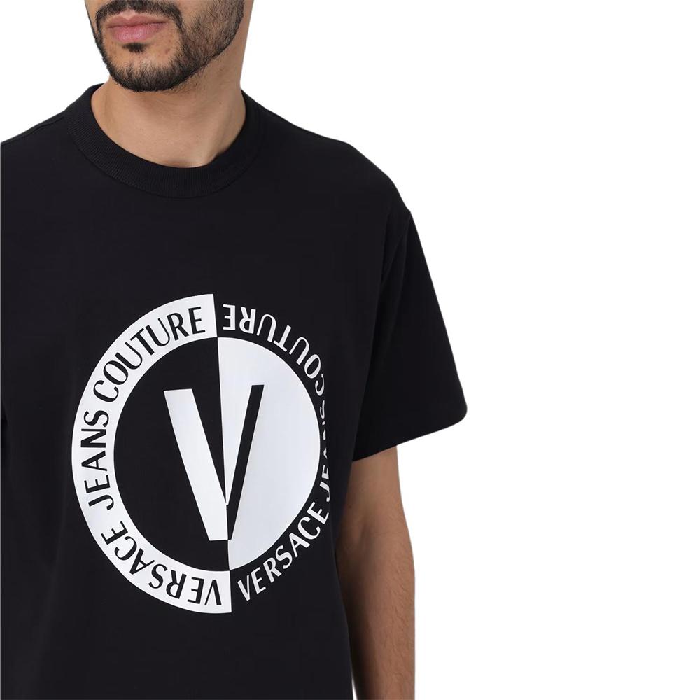 VERSACE JEANS COUTURE T Shirt Men's Black 75GAHG05-CJ01G-899
