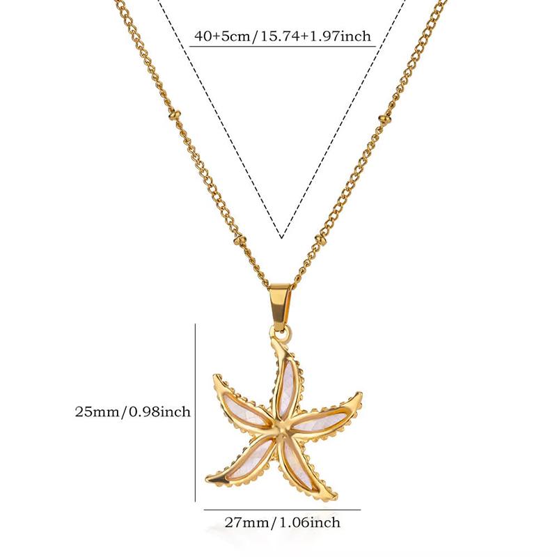 Creative Sea Turtle Conch Pendant Necklace For Women Girls Exquisite Stainless Steel Pendant Clavicle Chain Jewelry Accessories