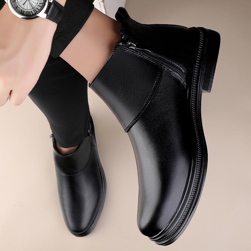 2024 Уличная Мужская Повседневная Обувь Высокого Качества Мужские Зимние Плюшевые Снежные — фото 6