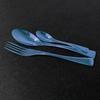 High Quality Blue Dinnerware Cutlery Set Mirror Flatware Set 18/10 Stainless Steel Western Steak Knife Family Kitchen Accessories