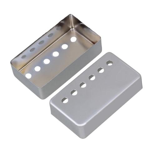 Yibuy Set of 2 Chrome Humbucker Pickup Covers for 50/52mm Guitar