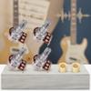 A250K B250K Long Split Shaft Audio Taper Low Friction Guitar Potentiometers Volume Knob Cap