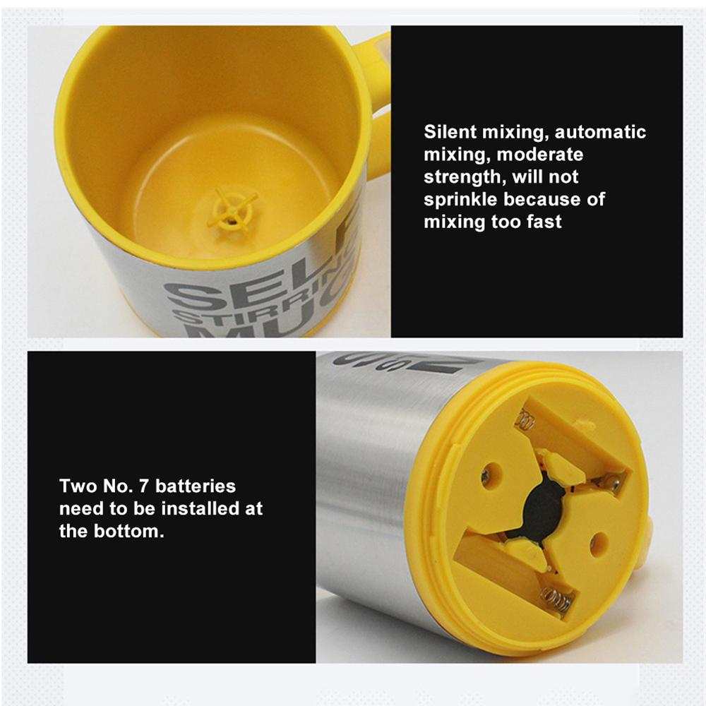 400ml Automatic Self Stirring Mug Coffee Milk Mixing Mug Stainless Steel Thermal Cup Electric Lazy Double Insulated Smart Cup