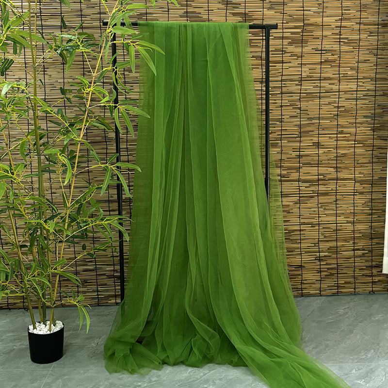 White Gauze Wedding Arch & Ceiling Drape – Chinese Style Outdoor Photo Backdrop