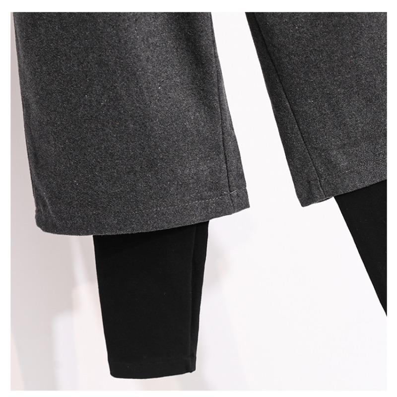 DIMANAF Plus Size New Winter Autumn 2025 Women Long Pants Loose Casual Thick Elastic Waist Vintage Lady