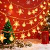 1.5/3M Christmas LED Fairy String Lights Snowflake Star Ball Lights Waterproof LED Lamp Christmas Tree Garden Home Decoration
