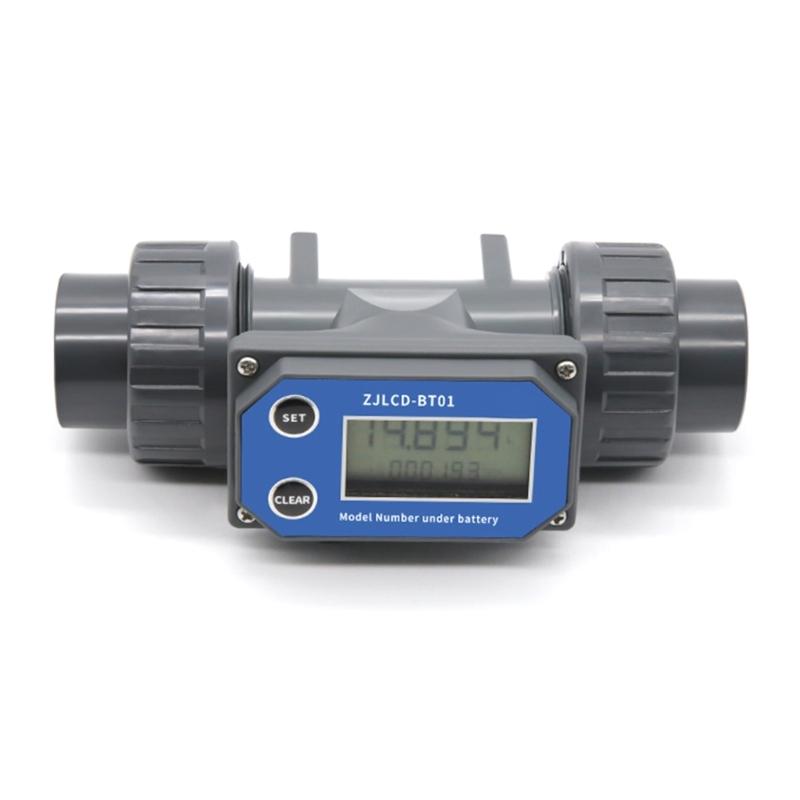 Digital Turbines Flowmeter Suitable For Farm & Garden Irrigation With LCD Display Measure Water Petrol Kerosene Methanol