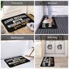 Humorous Take Off Your Shoes Or Clean The Apartment Doormat Anti-Slip Entrance Bathroom Kitchen Door Floor Mat Garage Carpet Rug