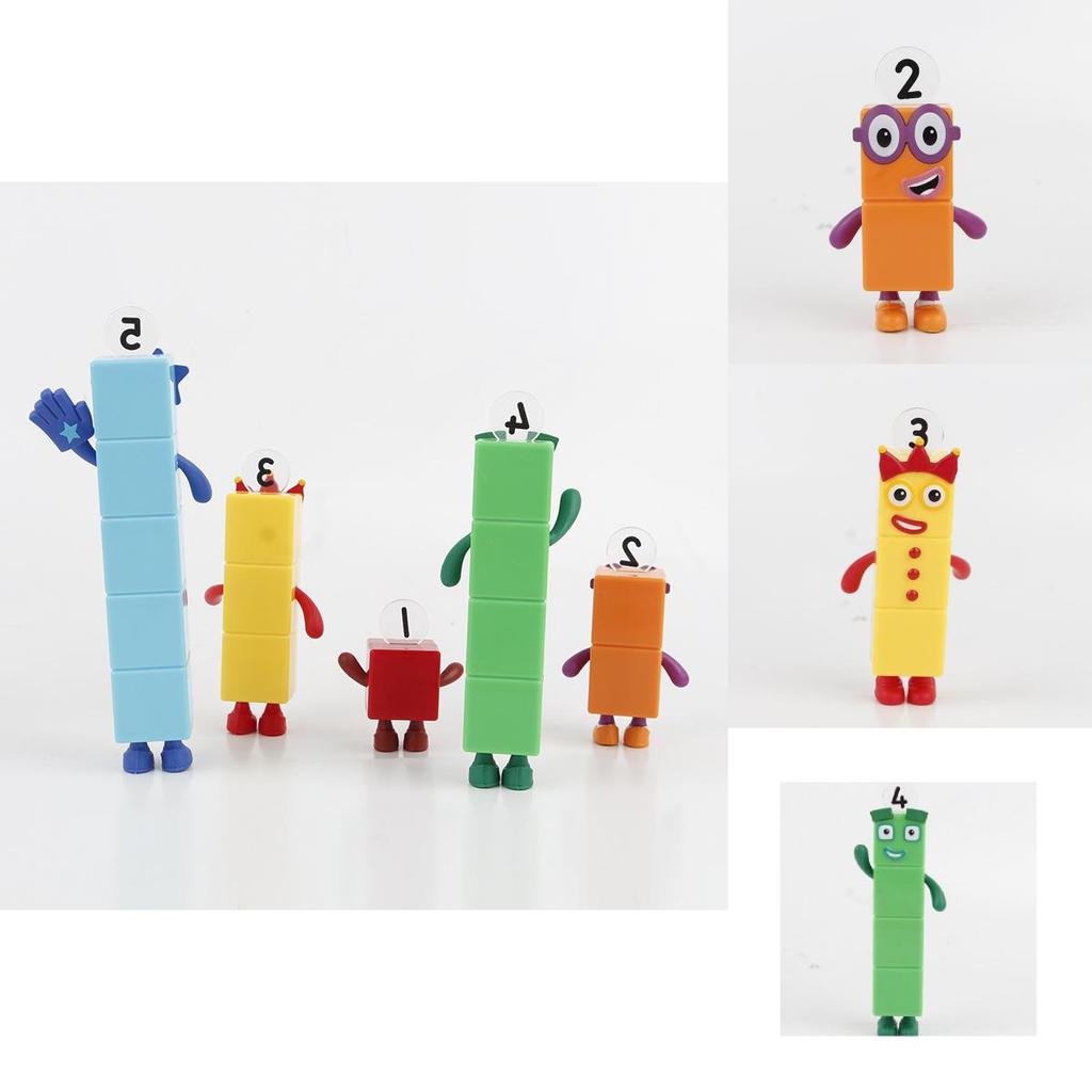 Numberblocks Barevné Stavebnice Roztomilé Transformovatelné Figurky Pro Dětské Hraní