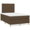 3142244 vidaXL Divan Bed with Mattress Dark Brown 120x200 Cm