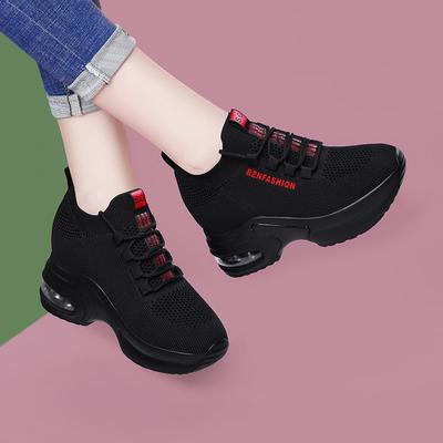 Letnie nowe damskie buty na koturnie, modne, wszechstronne buty casualowe, buty taneczne dla mamy, oddychające buty damskie na miękkiej podeszwie