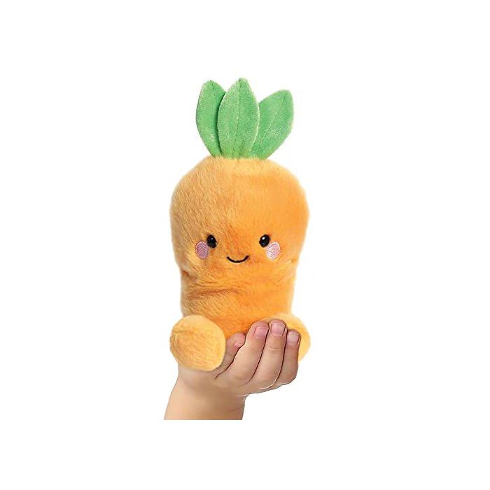 Peluche Carotte - Aurora World - Palm Pals - Éco-Friendly - 13cm - Orange
