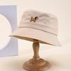 New embroidered fruit bucket hat female export double-sided can wear sunshade basin hat spot