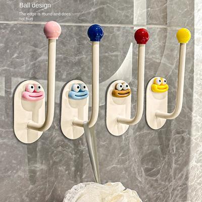 New Reusable Suction Cup Hooks Punch Free Wall Hook Shower Hooks Traceless Rotating Suction Cup Hook Bathroom