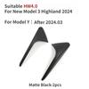 For Tesla Model Y/3+ Highland 2025 Side Camera Cover Wing Fender Protection Sticker Turn Signal Trim Cover Refit Accessories