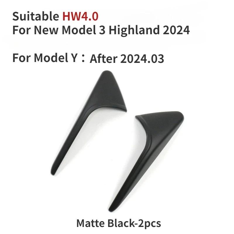 For Tesla Model Y/3+ Highland 2025 Side Camera Cover Wing Fender Protection Sticker Turn Signal Trim Cover Refit Accessories