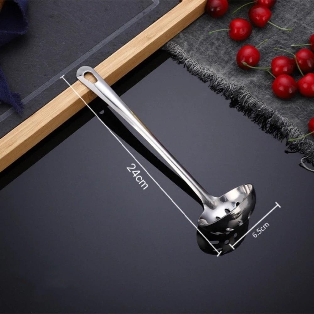 Stainless Steel Stainless Steel Ladle Deepened Kitchen Cooking Utensil Soup Colander  Catering