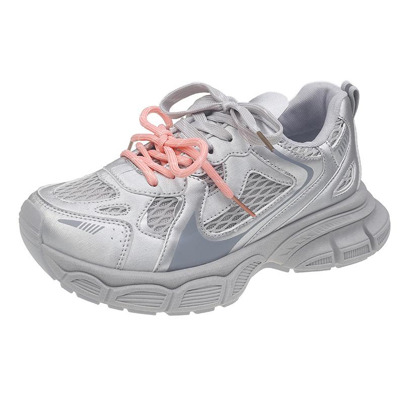 

Туфли Рут на той же маленькой монструозной подошве, новые туфли папы, весна-лето 2025, модные повседневные туфли на шнуровке на платформе 40 розовый