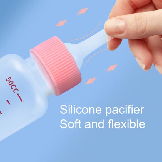 6 buc. 50 ml biberon transparent rezistent la lapte pentru mușcături pentru pisici, cântar pentru cățeluș, pentru animale de companie, pisică, hrănitor pentru câini, provizii pentru animale de companie