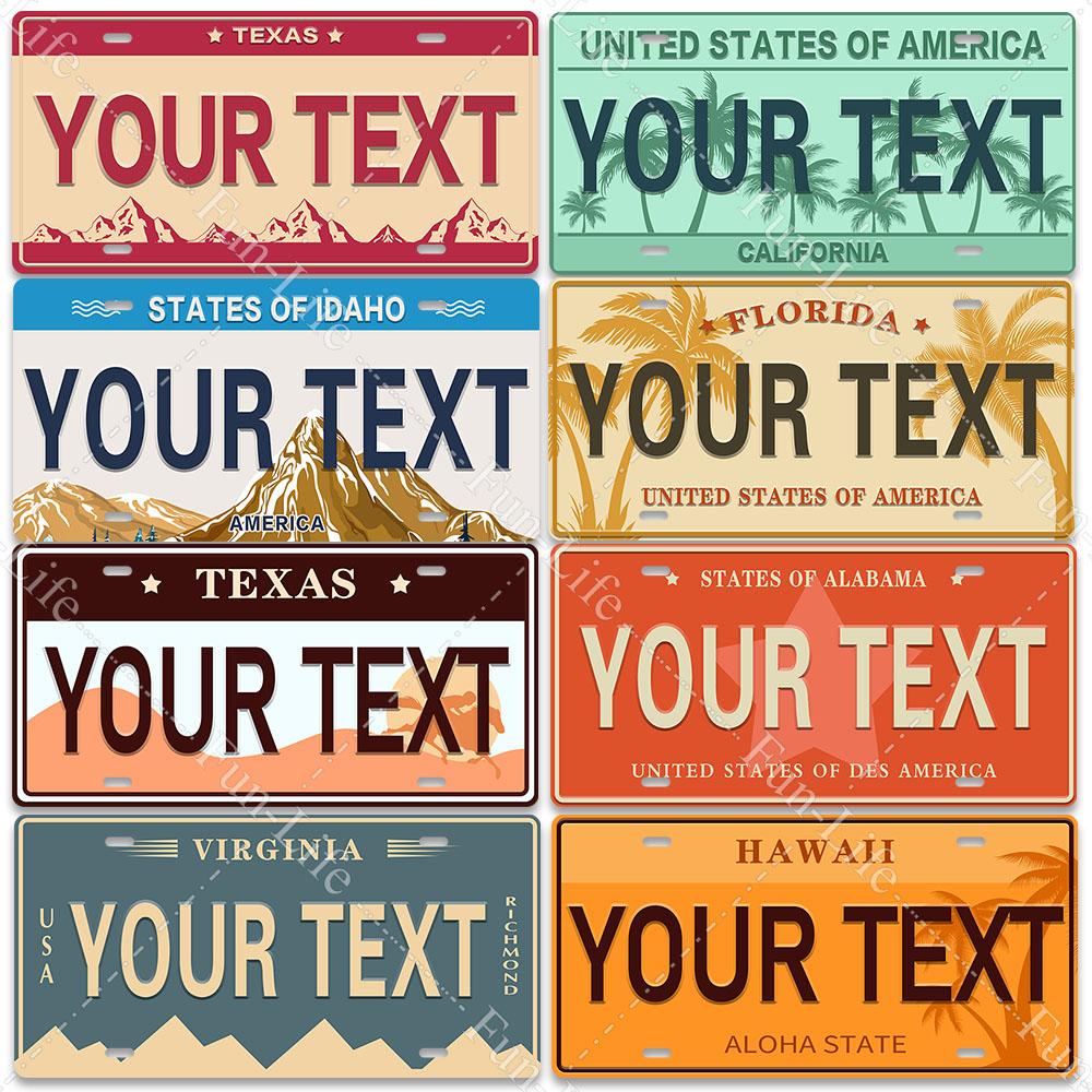 

Персональный текст Ретро металлическая жесть на заказ металлическая пластина для плаката винтажная жестяная вывеска круглая квадратная прямоугольная табличка Настенный декор 15x30