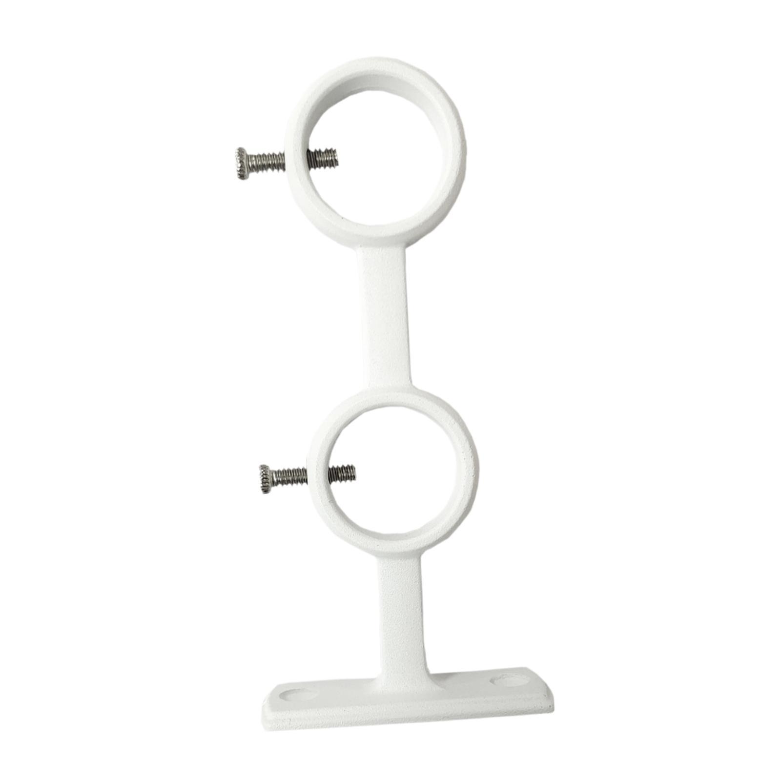 

Double Curtain Rod Holder Towel Racks Support Fixing Closet Rod Support Accessories Wall Holder for Bedroom Home Bathroom Hotel белый