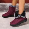 2025 Winter New Pure Color Women's Cotton Boots Fashion Anti-skid and Wear-resistant Warm and Comfortable Winter Women' Boots