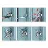 Door Lock Guard Latch Bolt 90 Degree Stainless Steel Toggle Latch Sliding Barn Door Lock Wine Cabinet Closet Right Angle Lock