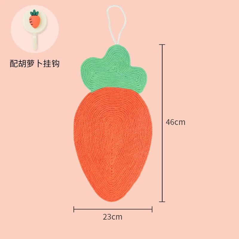 

Cartoon Fruit Sisal Hemp Cat Scratch Board Claw Sharpener Wall Sticker Cats Claw Pad Thick Kitten Toy Scraper Paw Pet Supplies