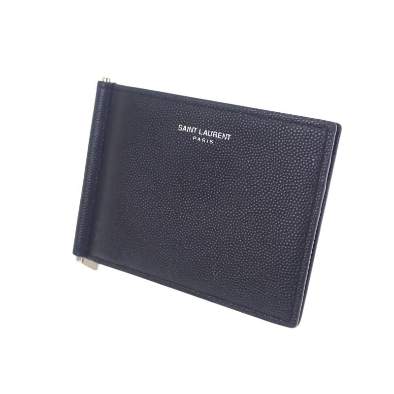 SAINT LAURENT  378005BTY0N1000 Bifold Wallet black leather mens