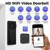 Smart Video Doorbell Wireless WiFi Household Doorbell Camera Night Vision Bidirectional HD Door Eye Camera