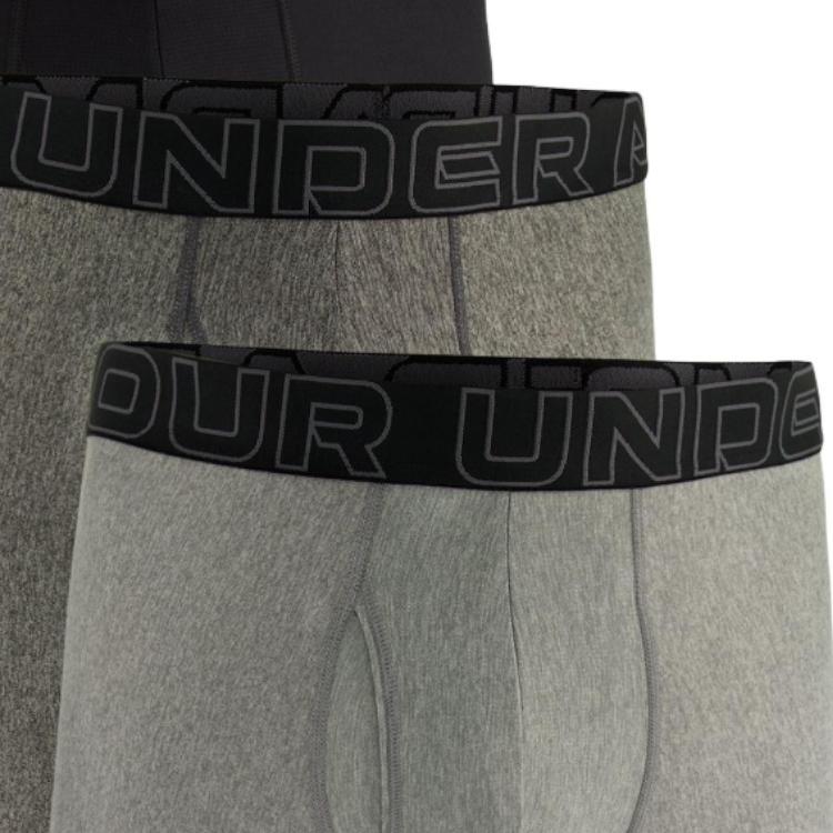 Under Armour Logo Print Boxer Briefs Three-Pack Men Underwear 1387414-035