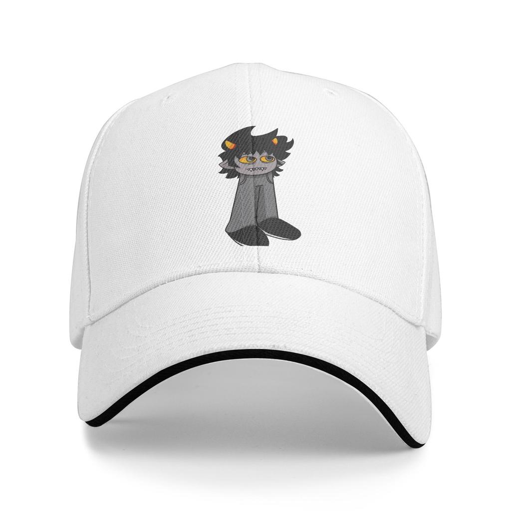 Karkat Vantas Baseball Cap Vintage Homestucks Unisexga Sandwich Hats Unisex Style Adjustable Headwear Activities