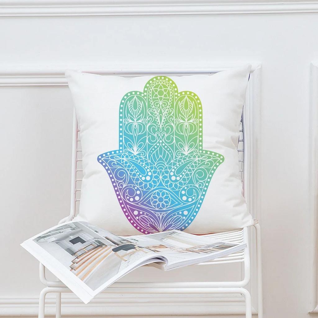 Meditation Decorative Pillowcase Living Room Office Home Pillowcase Car Ornaments