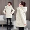 Winter Women's Long Fashionable Slim Warm Simple Versatile Coat