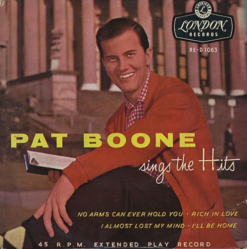 

7inch Record PAT BOONE - Pat Boone Sings The Hits RED1063 London Records 1956 UK Pop Used