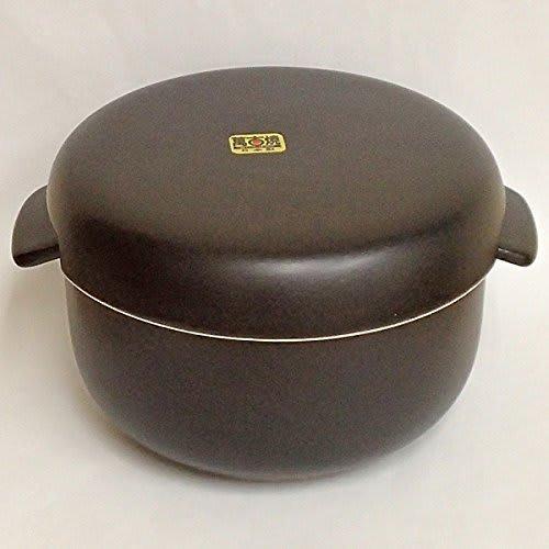Mino Ware - Shikisai - Pottery ONLINE - Ceramic Rice Container, 2-cup Capacity, Black Matte, Microwave and Direct Heat Safe, Banko Ware