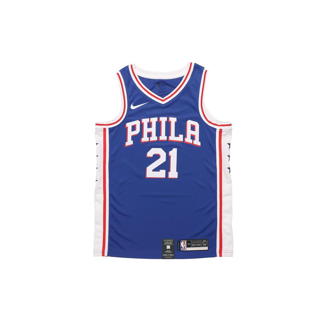 Nike Joel Embiid #21 Philadelphia 76ers Basketball Jersey Men Tops Blue CJ7678-498
