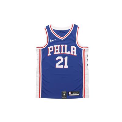 Maillot de Basketball Joel Embiid #21 Philadelphia 76ers Hommes Hauts Bleus CJ7678-498