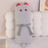 Cute Soft Cat Plush Toys Cartoon Animal Long Cat Pillow Leg Clamp Washable Sleeping Companion Throw Pillow